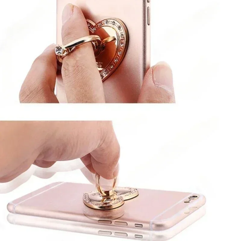 Heart-shaped Diamond Mobile Phone Holder  Phone Ring Holder Accessories