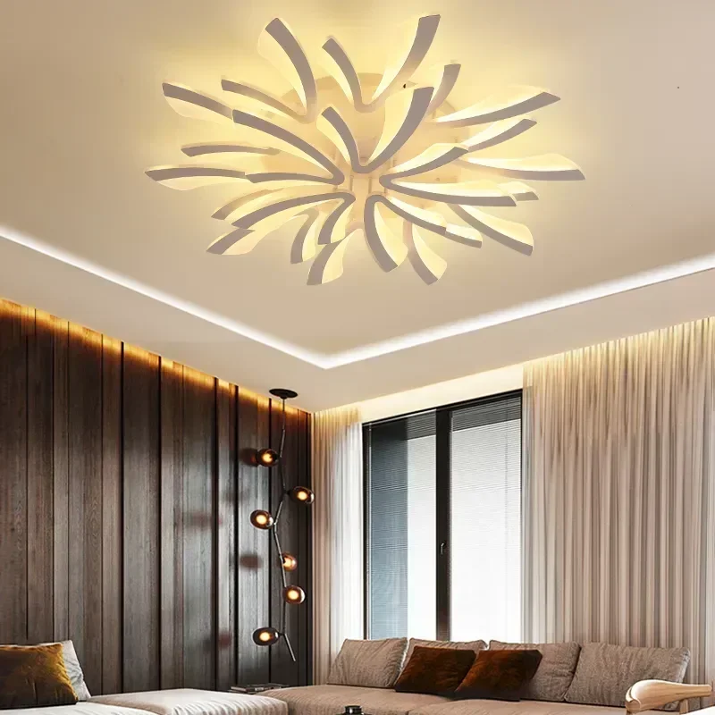 Minimalist Multi-heads Acrylic LED Ceiling Light Modern Home Decoration Ceiling Lamps for Living Room Bedroom