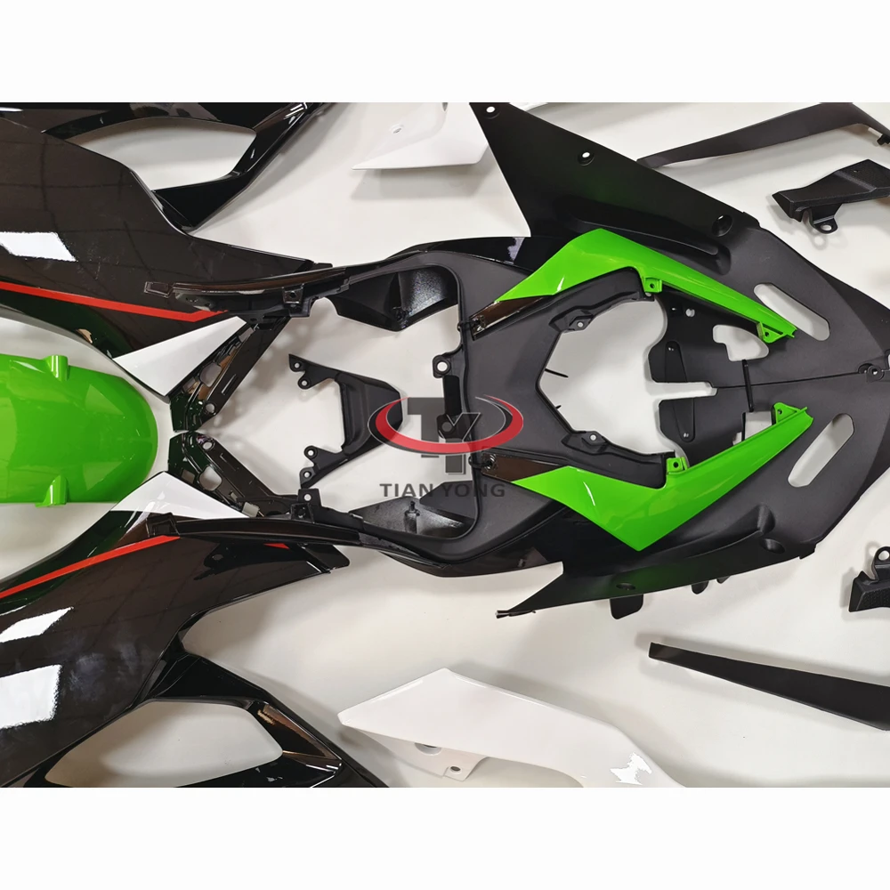 2021 New Green Black Red Print Full Fairing Kit For Kawasaki ZX6R ZX 6R 636 2019-2020-2022-2023 Bodywork Cowling Injection