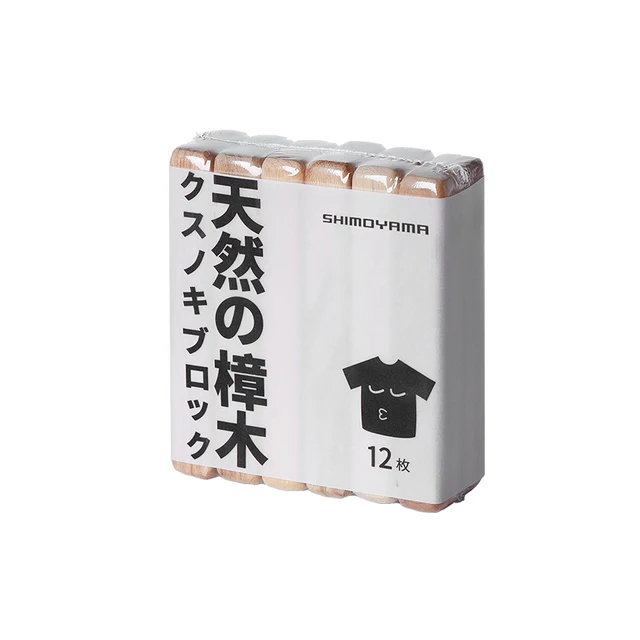 Shimoyama 12Pcs Anti-Moisture Moth Bug Természetes Kámforfa Botok Ruhásszekrény Ruhák Rovarok Kártevői Rátefésző Biztonsági Bizonyító Szerszám - Image 6