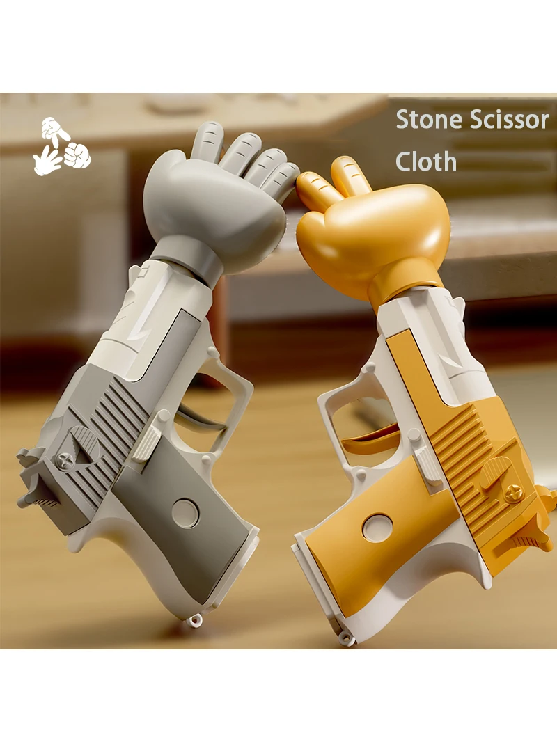 Scissor stone cloth Gun Radish Gun Decompression toys Fair Guessing Fist Desktop Game Toy Creative gift for boys