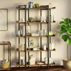 5-Tier, 68.9’’H Industrial Book Shelf, Large Bookcases and Bookshelves with Open Shelves, Open Display Shelves with Metal 1