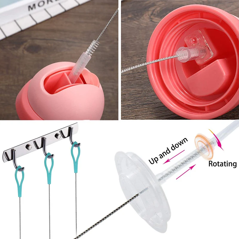 3 Pcs Straw Cleaner Brush Cleaning Pipette Tubes Water Bottle Straws Brushes
