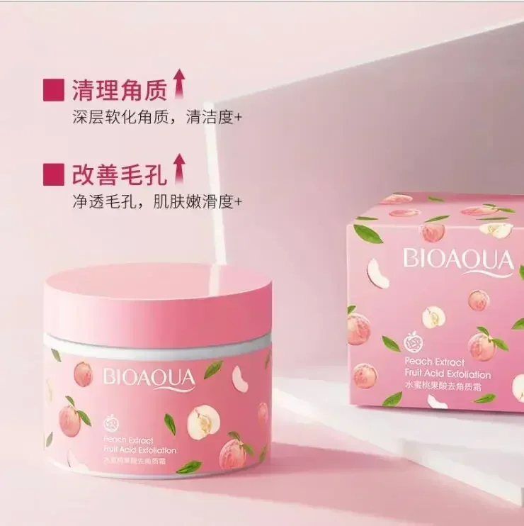 Facial Exfoliating Body Scrub 140g Whitening Moisturizing Peeling Cream Gel Face Scrub Clean Pores Tender and Moist