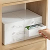 SHIMOYAMA Office Organizer White Drawer 3 Layer Countertop & Desktop Cosmetic Makeup Storage Organizer For Jewelry & Sundries 4