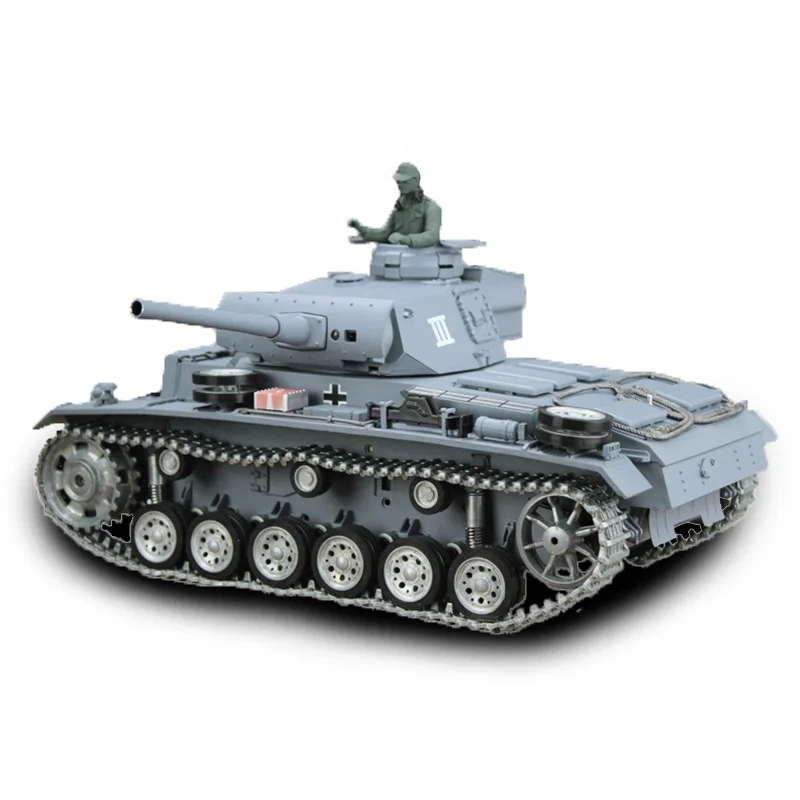 HENG LONG 1/16 Scale FPV 7.0 Panzer III L RTR Upgraded Radio Control Tank 3848 360° Turret Remote Control Car TH17344-SMT4 4