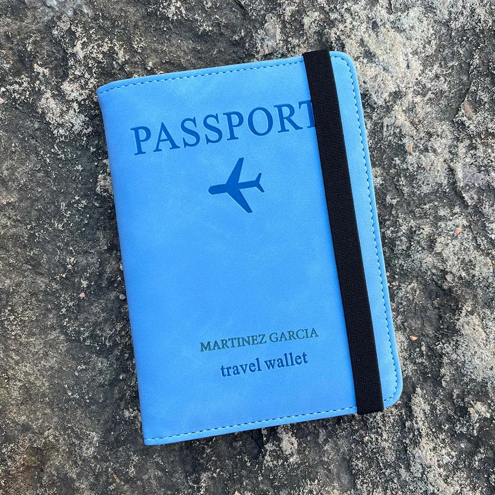 Personalised RFID passport holder for travel