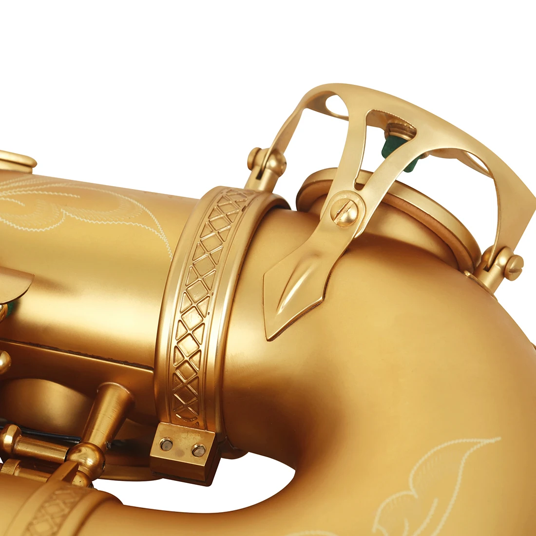 SLADE Altsaxophon mit E-Flat Tone, Messingrohr, Gehäuse, Hite Shell-Knopf, Saxophon mit Box, Reinigungsset, Riemenrohr-Zubehör – Detail 14
