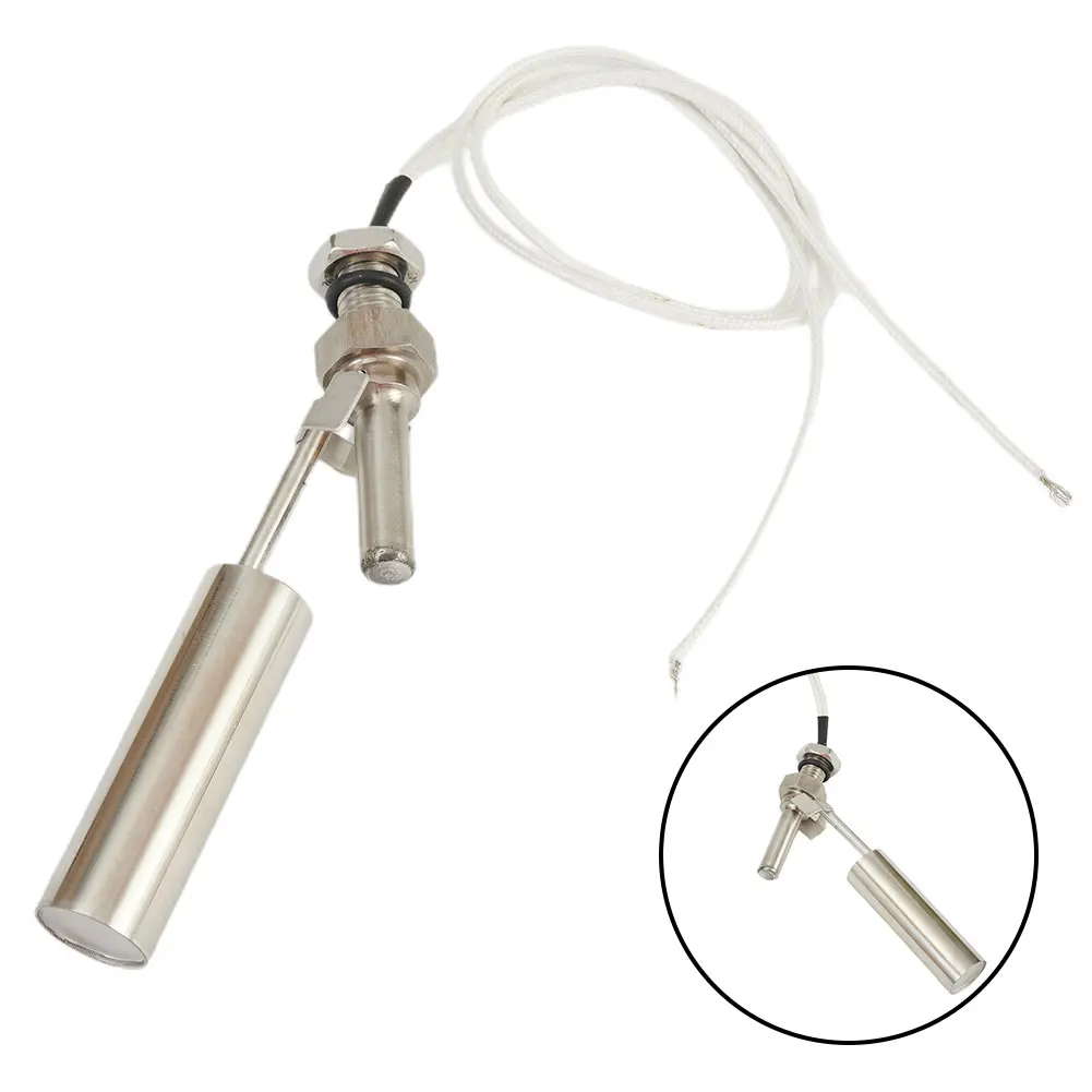 

30W 0-220V Water Level Float Switch High Temperature Resistant Water Tower Tank NO/NC M10 Thread Stainless Steel Float Switch