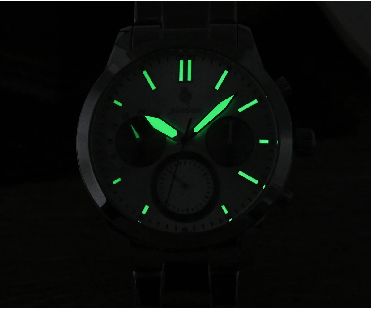Airtdon New Men Watches Luxury Quartz Watch for Men Date+ Week Waterproof Watch  Brand Watch