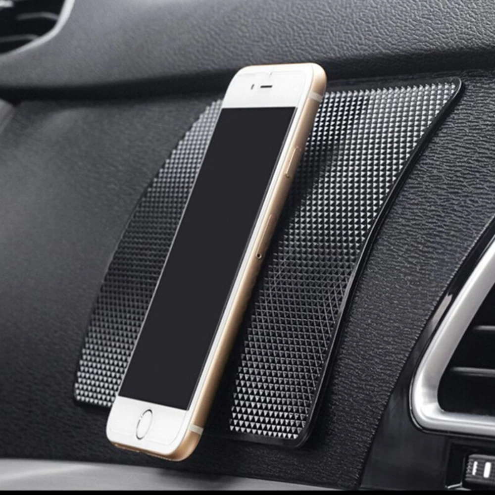 27X15CM Car Dashboard Sticky Anti-Slip PU Mat Auto Non-Slip Sticky Gel Pad for Phone Sunglasses Car Styling Interior Storage Pad