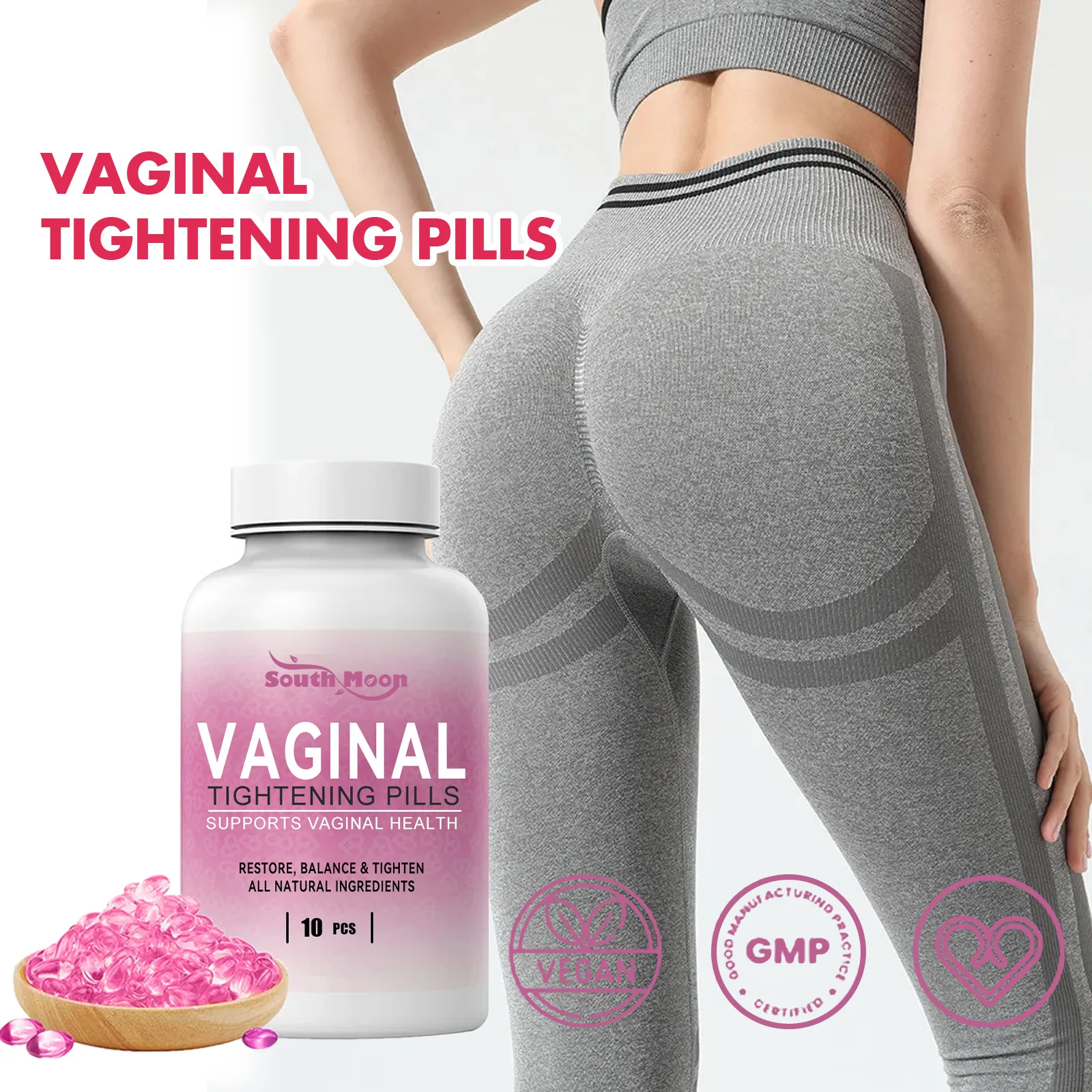Buttock Enhance Capsule Lifting Hip Up Buttock Plump Tightening Promote Growth Vaginal Detox Remove Odor Butt Enlargement Care