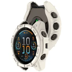 Premium Silicone Protective Watch Cover - Compatible with 47MM/51MM Smart Watches - Tactix 8 Solar 51MM (Ivory)