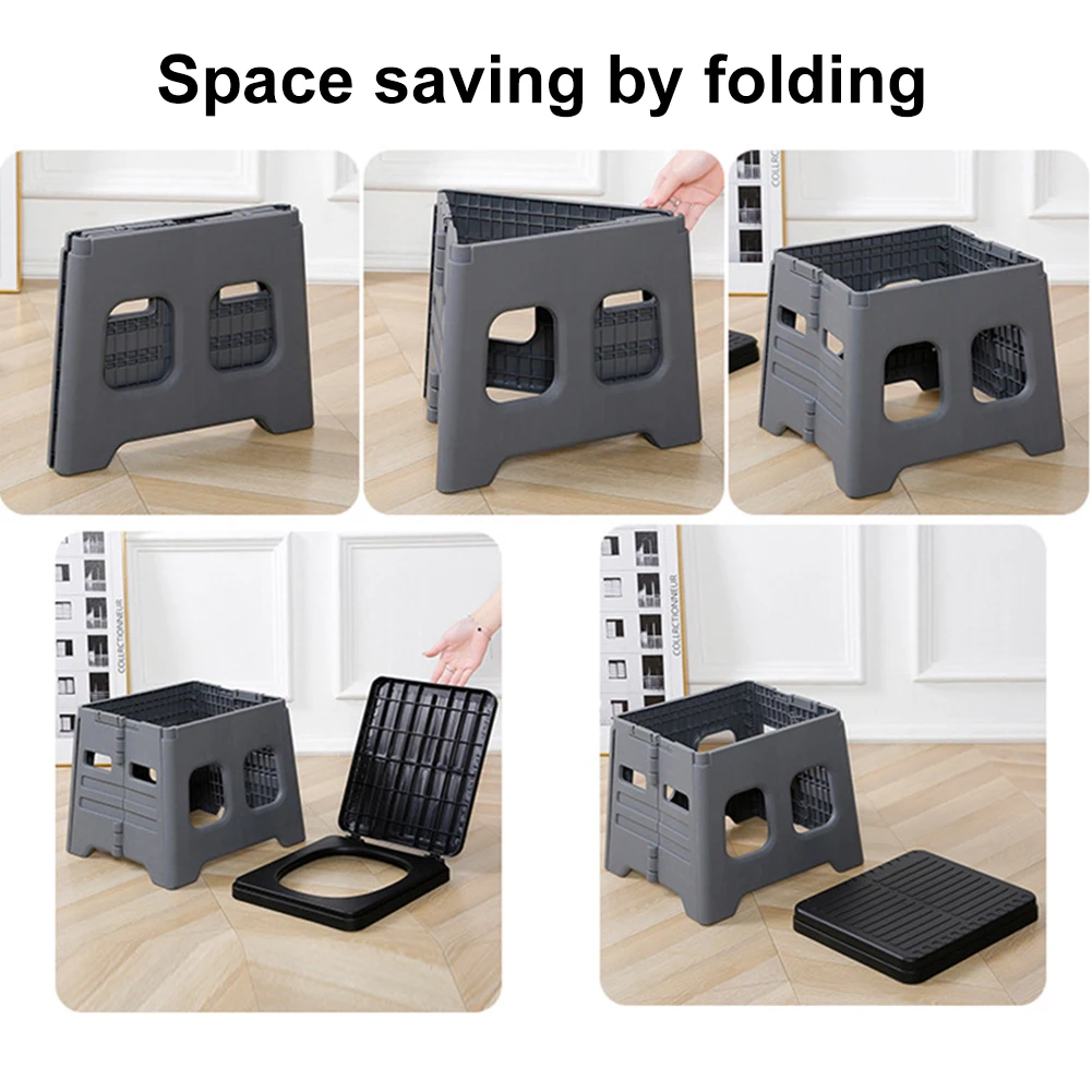 Portable Folding Toilet with Lid Foldable Outdoor Camp Toilet Multifunctional Outdoor Toilet Seat for Emergencies 5