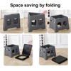 Portable Folding Toilet with Lid Foldable Outdoor Camp Toilet Multifunctional Outdoor Toilet Seat for Emergencies 5