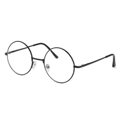Timeless Round Optical Glasses Frame - Fashionable Vintage Eyeglasses - -4.0 (Black)