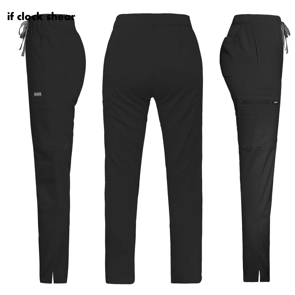Medical scrubs Pet grooming veterinary uniform Hospital nursing pants Stretch fabric Trouser Elastic waist Beautician bottoms Scrubs pant Women