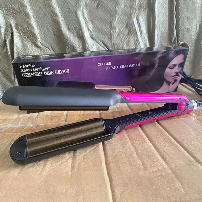 Hair straightener Household Small Splint Straight Hair Straightener Dry and Wet Dual-purpose Corn Perm Perm Multi-speed Adjustable Electric