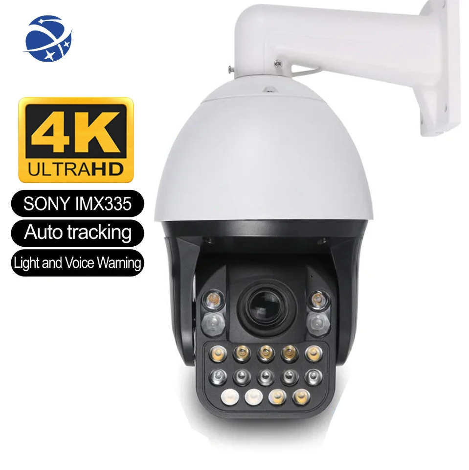 

4K 3000 Meter veiw 45xzoom Human Tracking NDAA PoE IP Camera Siren 8MP Laser 400 Meter Night IP PoE Ai PTZ Security Camera