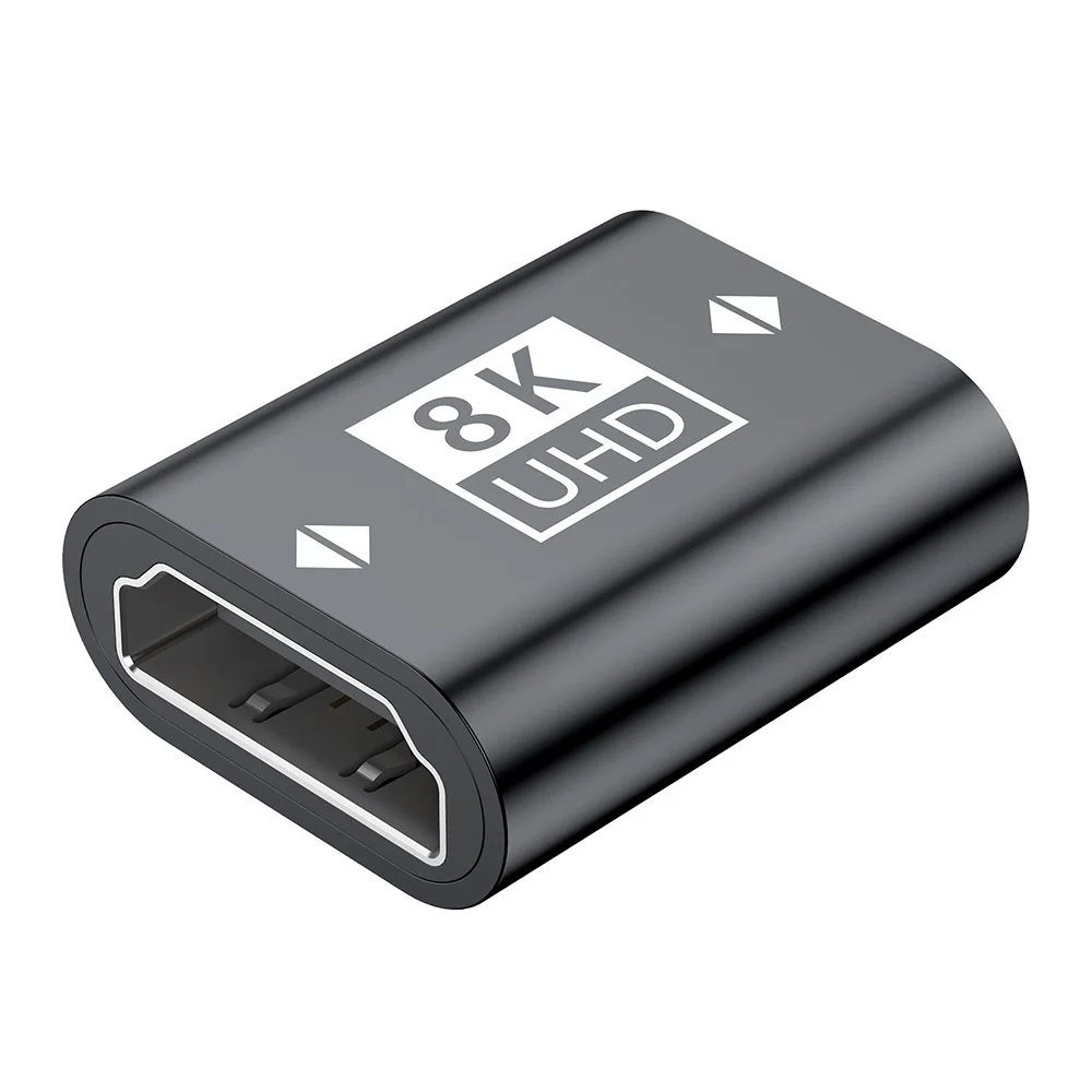 UGOjP HDMI 2.1 어댑터 8K HDMI 암-암 연장 어댑터 HDTV 연장 케이블 코드 어댑터 모니터 디스플레이 노트북용