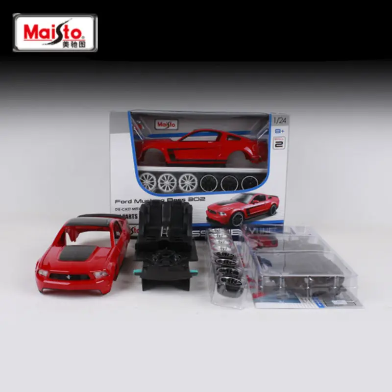 Maisto Assembly Version 1:24 Ford Mustang Boss 302 Alloy Sports Car Model Diecast Metal Racing Car Model Simulazione Regali Per Bambini