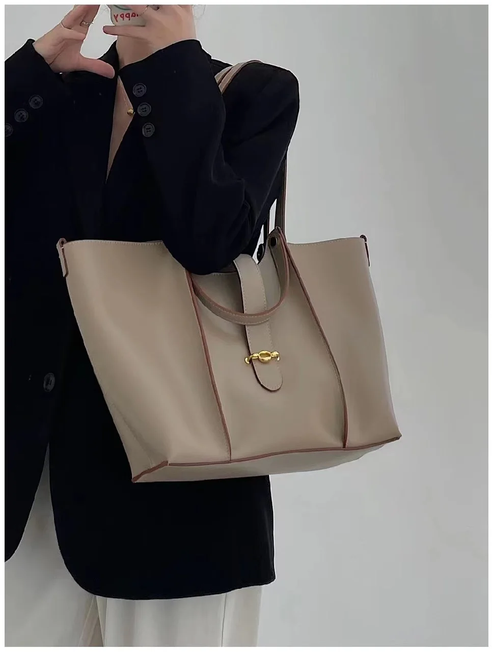 Womens Leather Tote Handbag