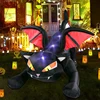 2024 New Halloween Blow Up Inflatables Inflatable Dead Tree Ghost Pumpkin Owl Grim Reaper for Halloween Yard Outdoor Decorations 2