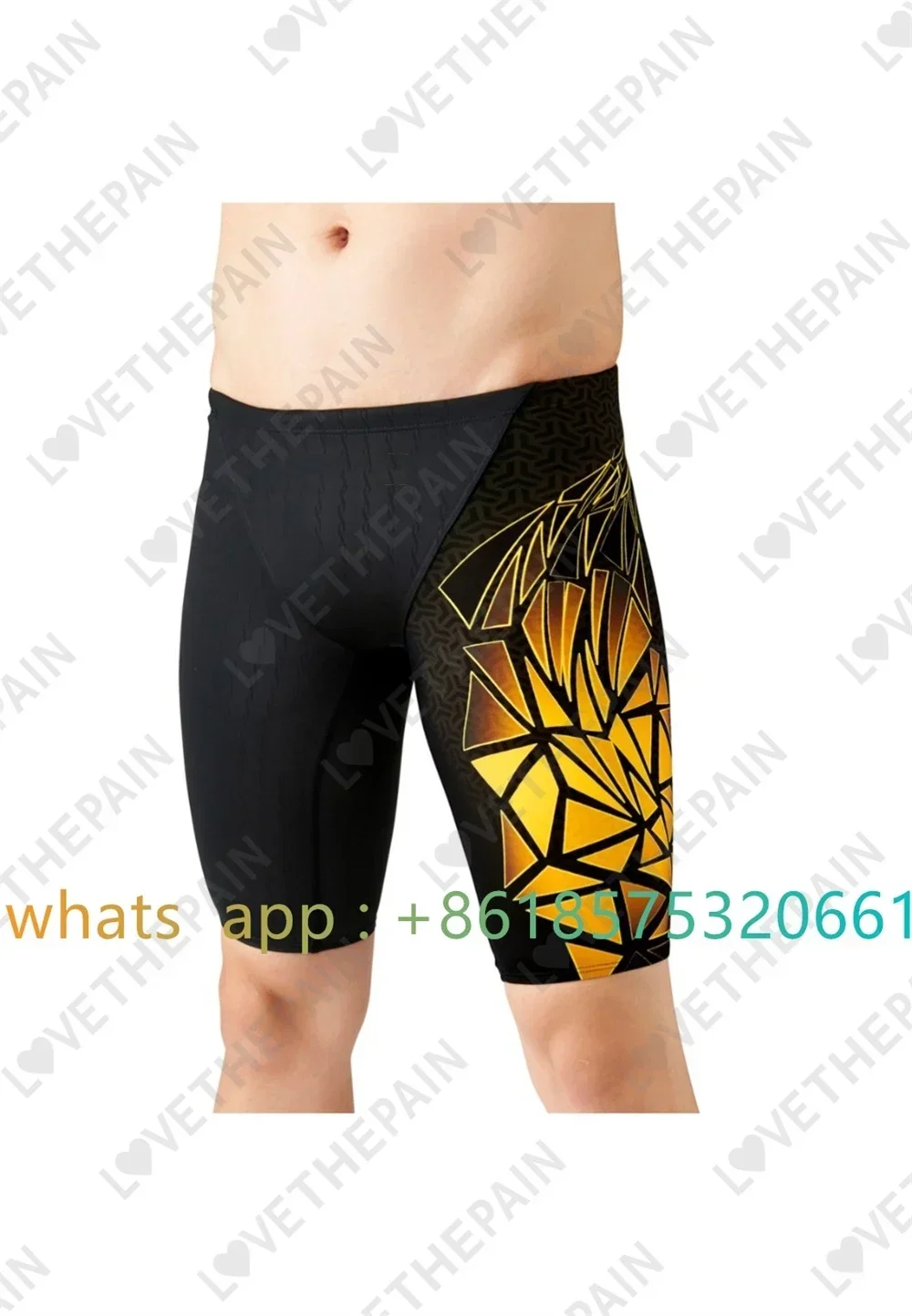 Mens Swimsuit Shorts Swimming Trunks Endurance Athletic Training Swimsuit Racing Shorts Beach Swimwear Surfing Swim Jammers