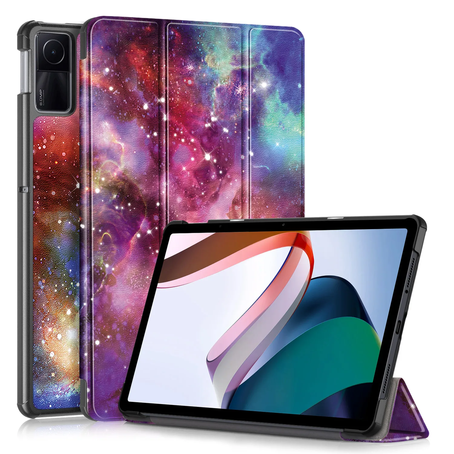 Silicone Macio Volta Case Inteligente para Xiaomi Redmi Pad se Suporte para Tablet Suporte Trifold 11 2023