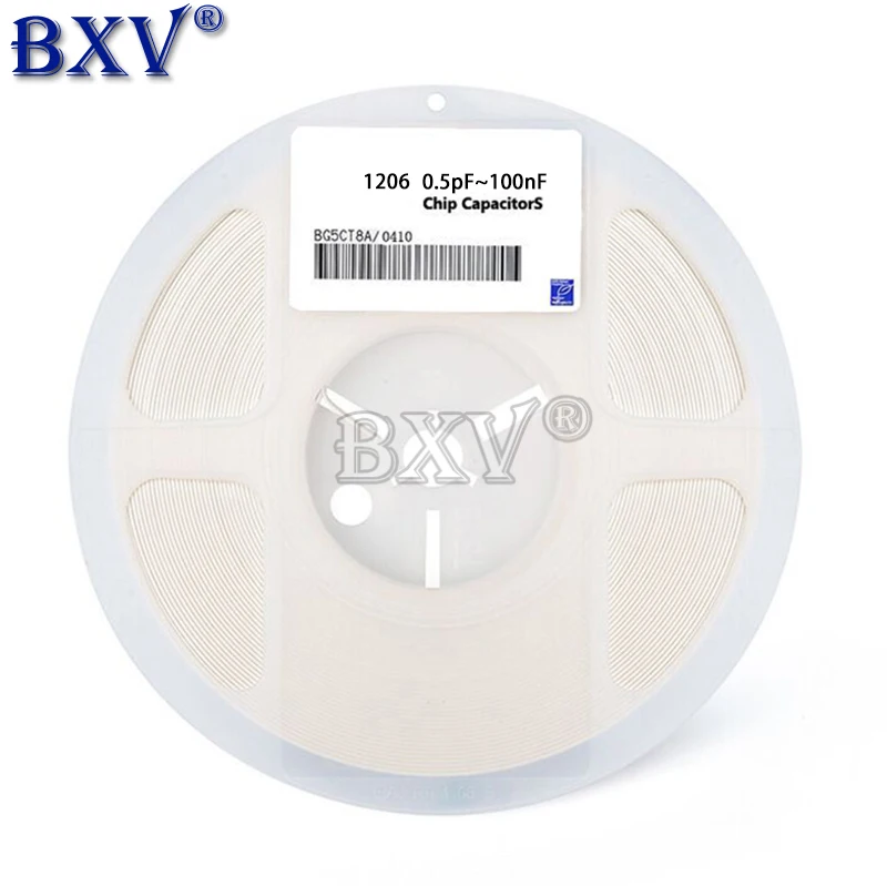 

1Reel 1206 SMD Ceramic Capacitor 10NF 100NF 1UF 2.2UF 4.7UF 10UF 1PF 0603 0805 22PF 22NF 4.7PF 47PF 4.7NF 220NF 4000PCS 2000PCS