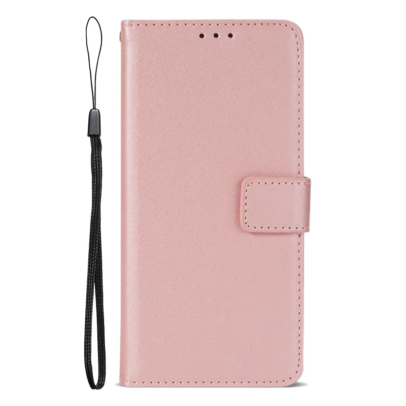 Luxury Leather Flip Wallet Phone Case with Card Holder and Holster