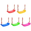 Hanging Seat Toys Height Adjustable Ropes Indoor Outdoor Toys Board Swing Chair Rainbow Curved Board Outdoor Garden Tree Swing 3