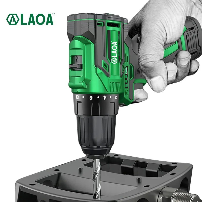 LAOA 16V Cordless Drill Brushless Electric Screwdriver Mini Wireless Power Driver DC Lithium-Ion Battery Power Tools Drills