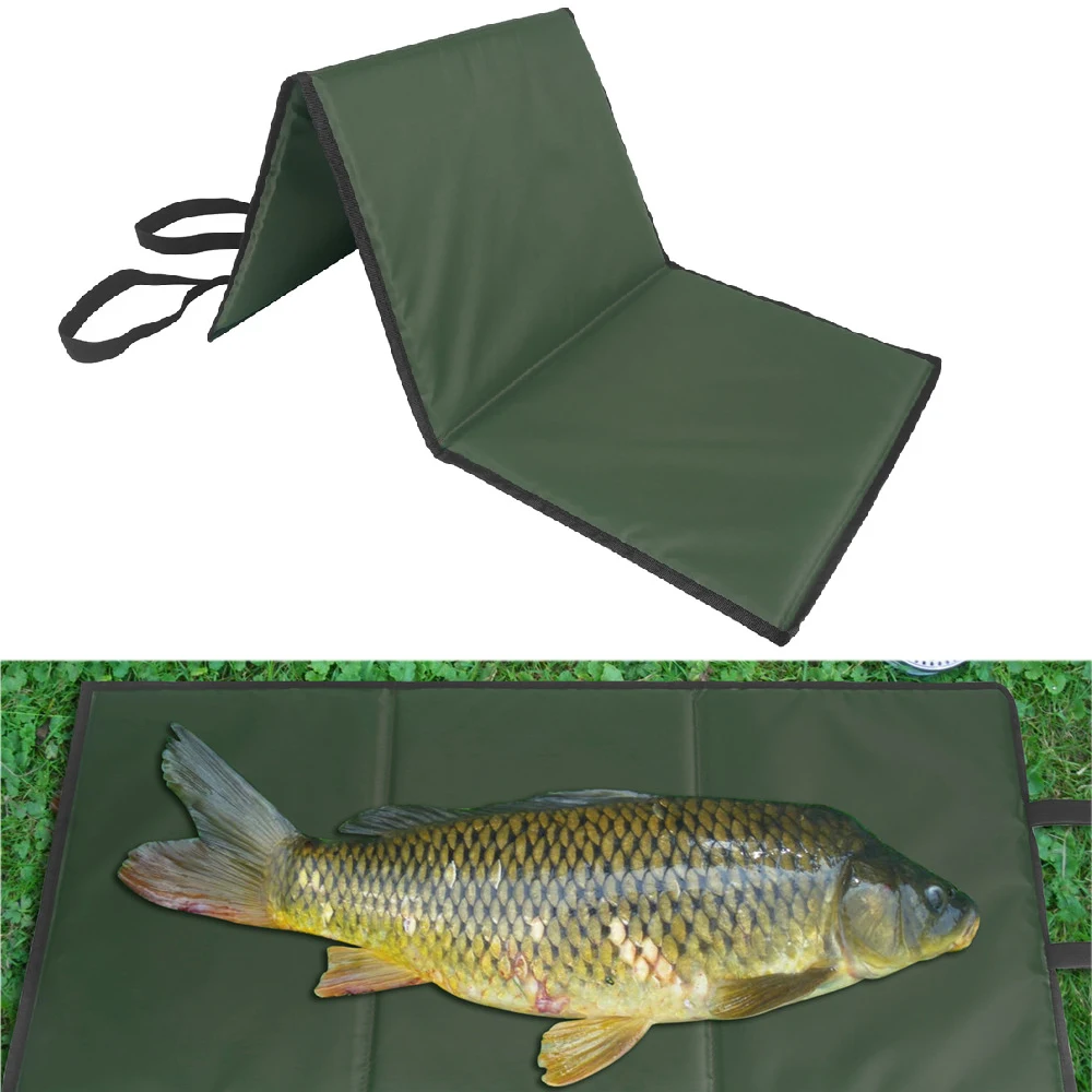 Tapis de décrochage carpe portable pliable rembourré - Protection poisson équipement pêche carpe