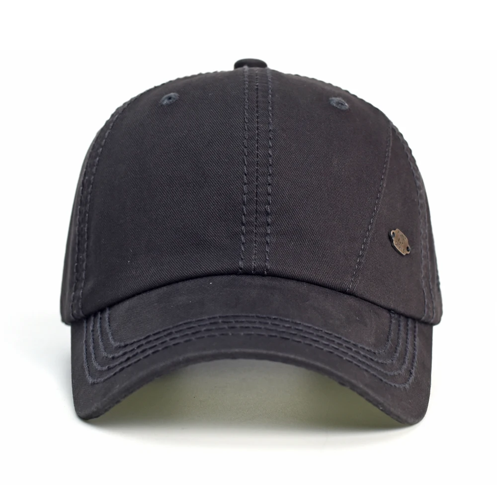 Vier Jahreszeiten hochwertige gewaschene Baumwolle Baseball mütze Männer Frauen lässig Vintage Papa Hut verstellbare Trucker-Stil Low Profile – Detail 10