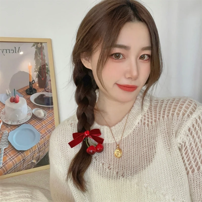 

1pc/2pcs JK Aesthetic Harajuku Bowknot Hairpin for Woman Charm Hair Clip Dropship