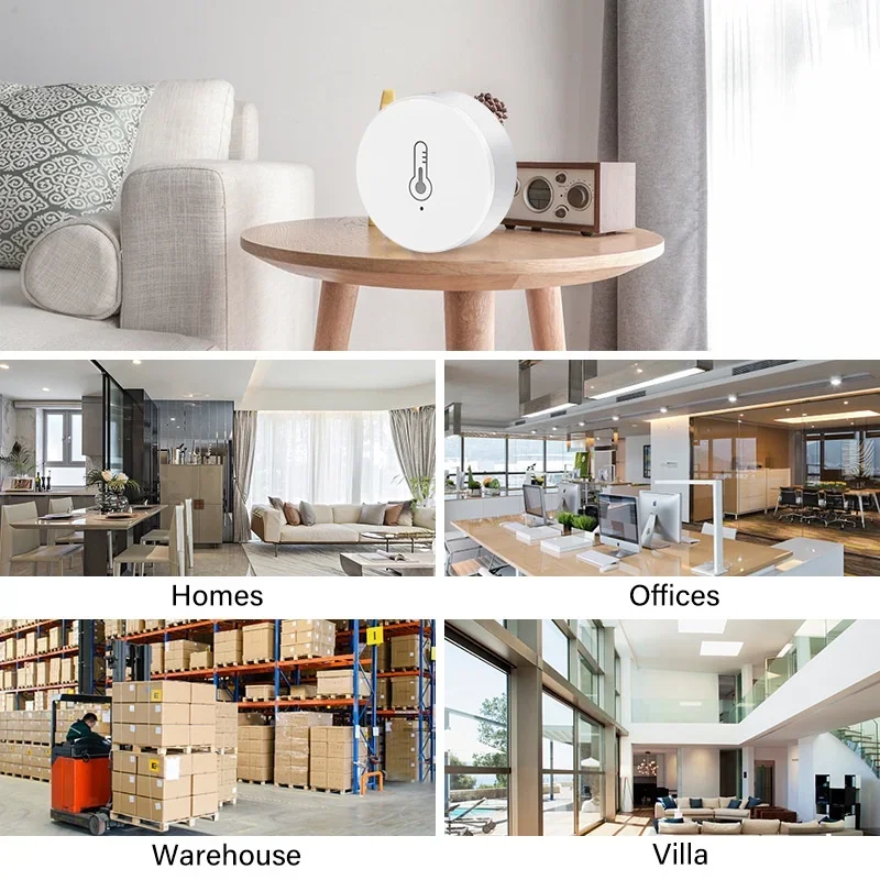 Temperature Sensor Tuya Smart Zigbee Remote Monitor By Smart Life APP Battery Powered Work With Alexa Google Home