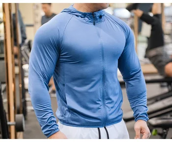 Sudaderas para ciclismo camisetas deportivas para correr de manga larga con capucha sudadera de entrenamiento ropa para gimnasio 12