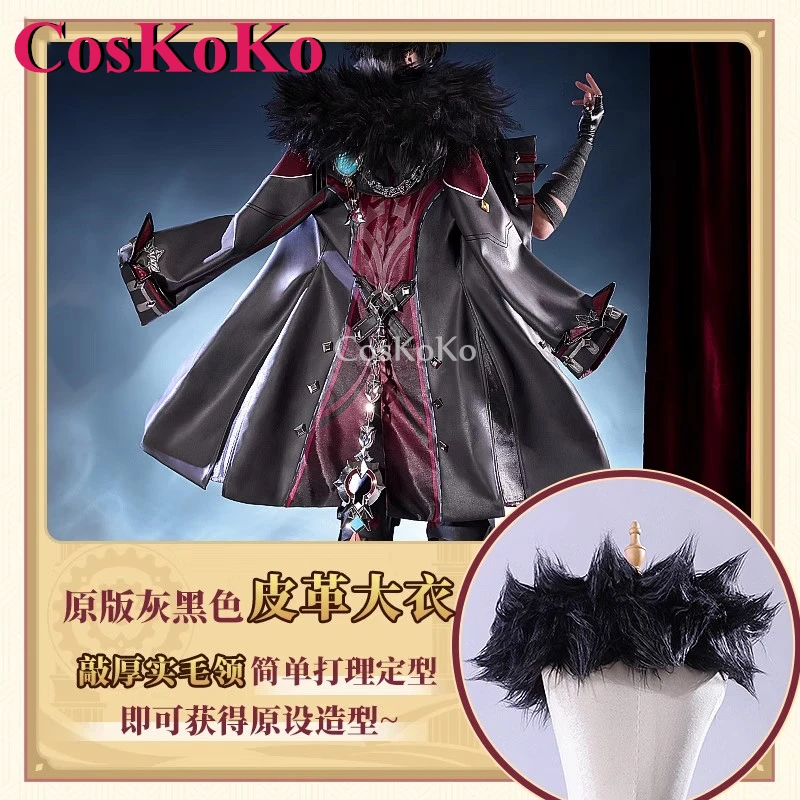 CosKoKo Wriothesley Cosplay Anime Genshin Impact Costume Handsome Gorgeous Combat Uniform Halloween Party Role Play Clothing New