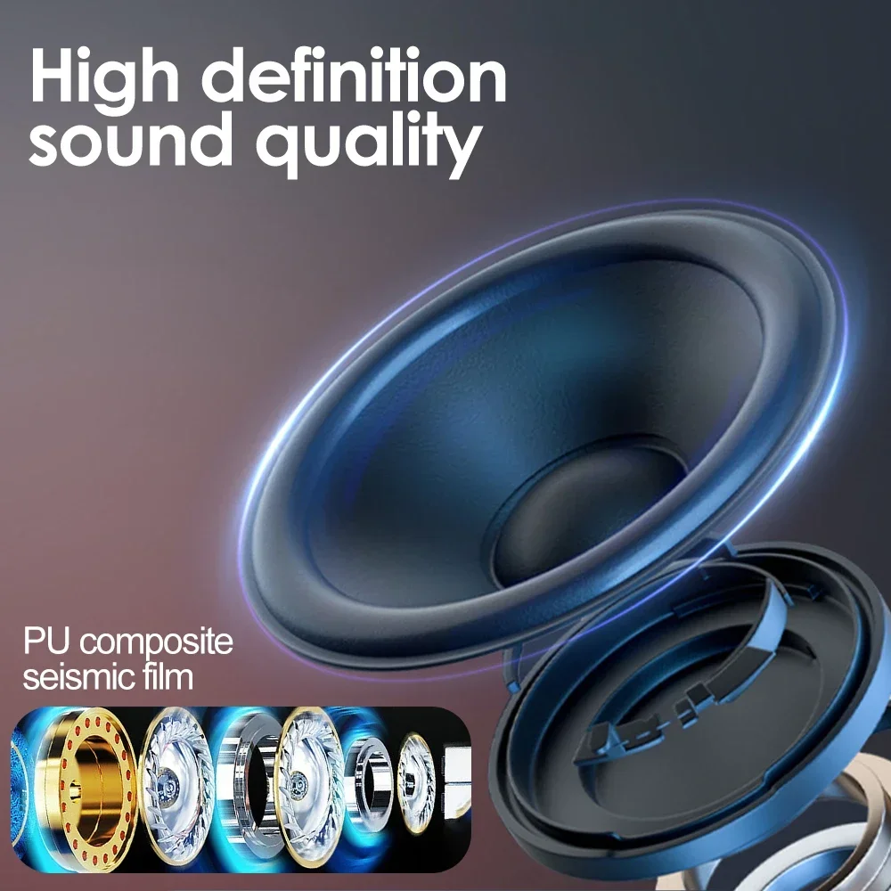Bluetooth Headphones Wireless Earbuds With Led Display Hifi Stereo_voghion.com