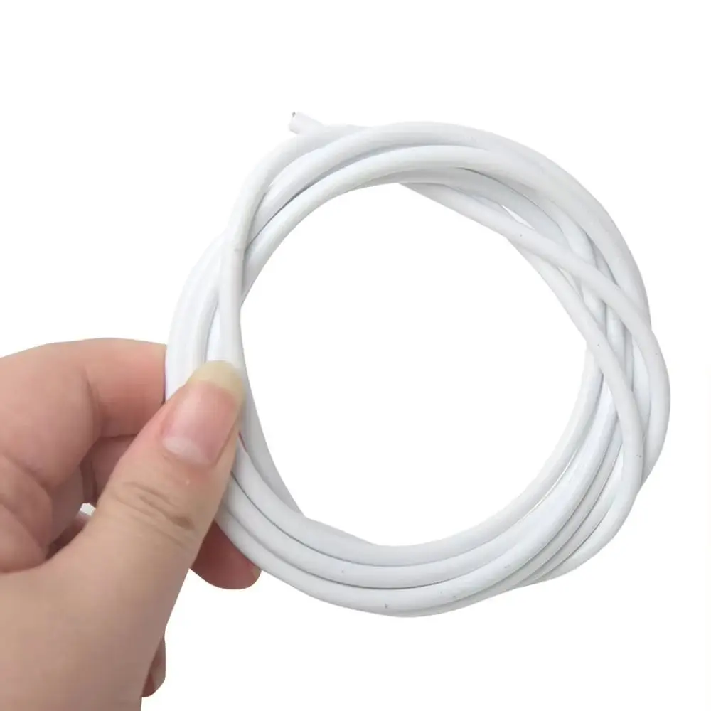 1 Satz langlebiges 2/3/4/5 Meter Vorhangfederseil aus PVC-Stahl mit HAKEN AUGEN Fensterschnur Kabelnetz Weißer Vorhangschienendraht – Detail 30
