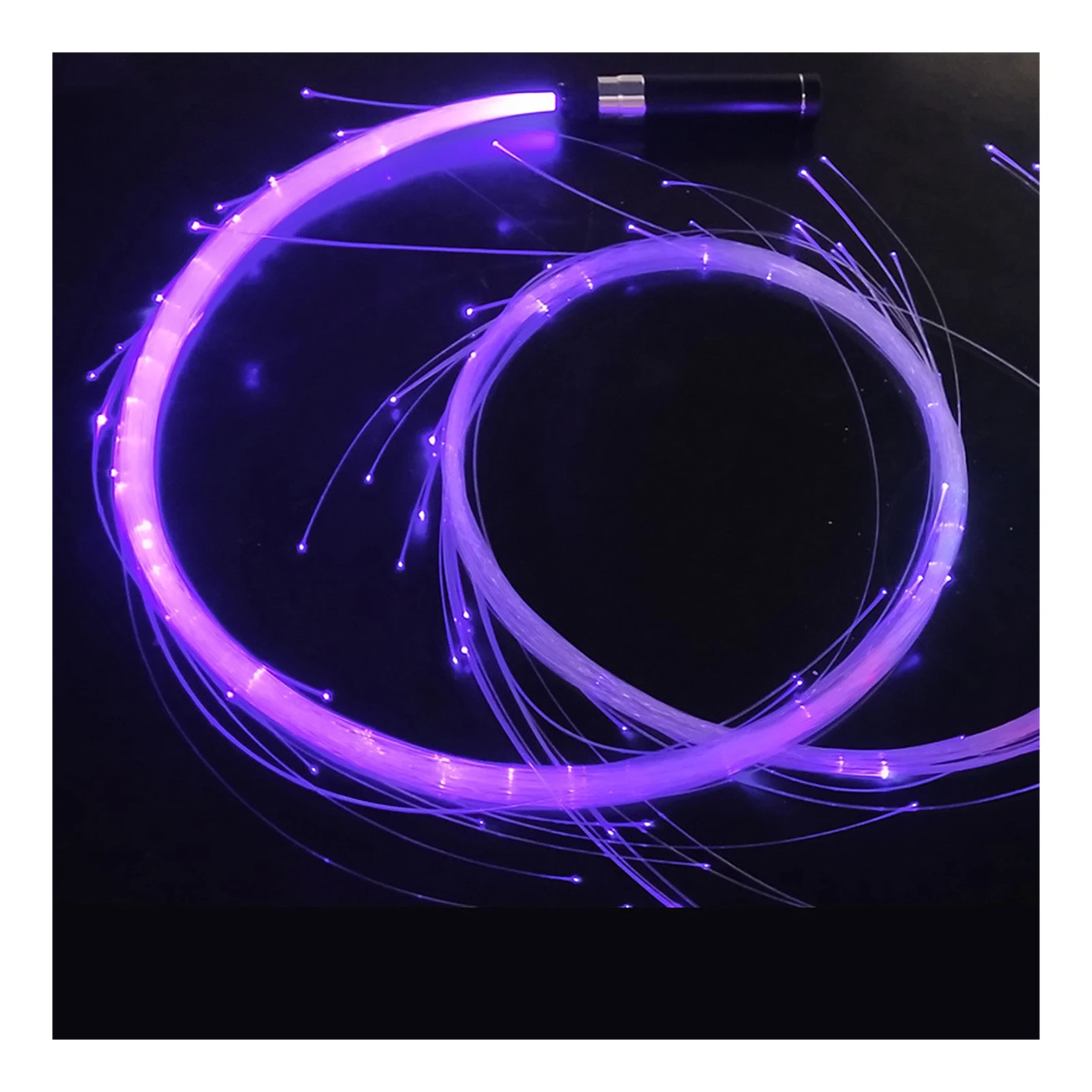 

Dance LED Fiber Optic Whip Freely Swing the Whip 360° Rotation Design for Raves Parties Concerts