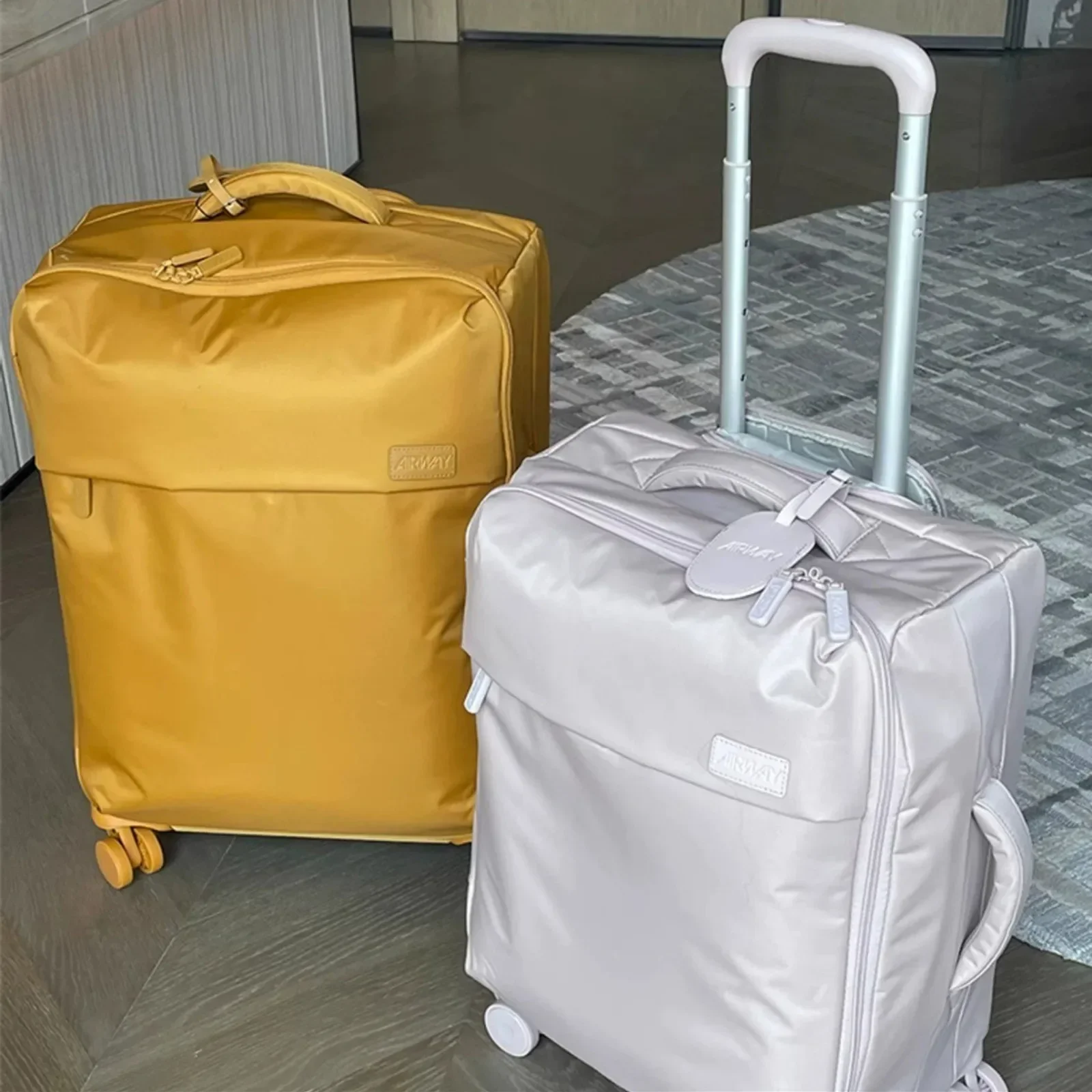 20IN Waterproof Oxford Trolley Case Ultra Light Travel Luggage Bag Aviation Box Silent Wheel Baggage Suitcases Business Handbag