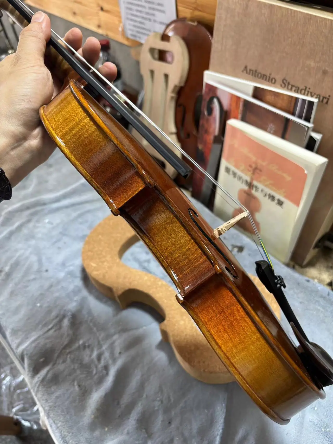 40 years European spruce wood violin ！Antonio Stradivarius 17145！4/4 size Retro varnish Violin professional Musical Instruments