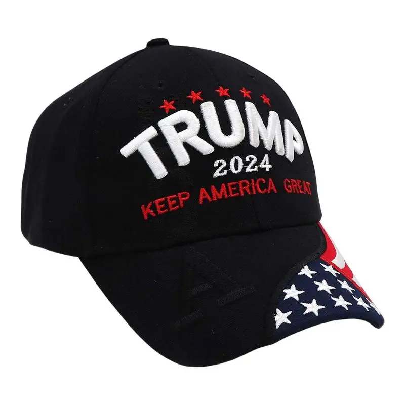 

U.S 2024 Trump Presidential Election Presidential Election Cap Trump Hat Baseball Cap Adjustable Speed Rebound Cotton Sports Cap