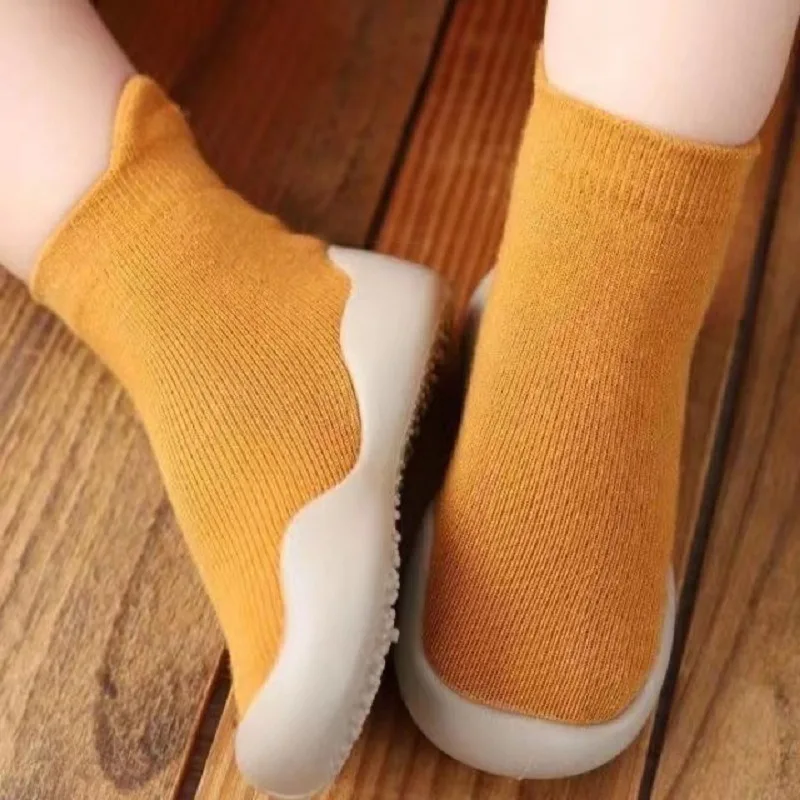 2024 Baby Socks Shoes Infant Color Matching Cute Kids Boys Shoes Soft Soled Child Floor Socks Shoes Toddler Girls First Walkers 4