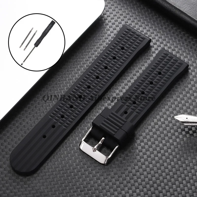 Premium Silicone Waterproof Sport Watchband Replacement Bracelet