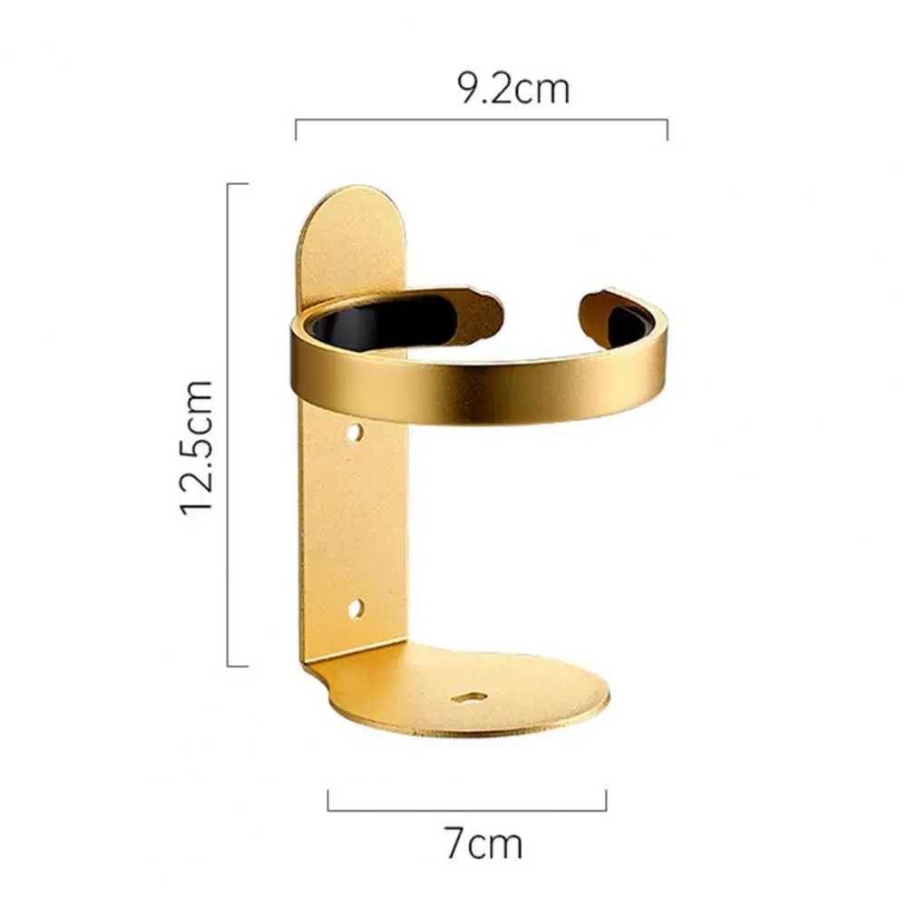 Wall-mounted Toothbrush Cup Rack Modern Aluminum Alloy Wall Mount Toothbrush Cup Holder with Strong Load Bearing for Bathroom