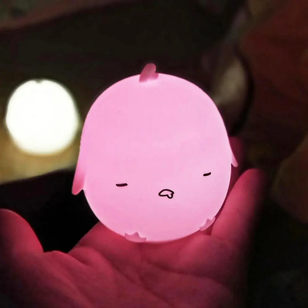 

Bedroom Lamp Adorable Appearance Soft Lighting Flicker Free Food Grade Touch Control Decorative Compact Bedroom Bedside Baby Fee