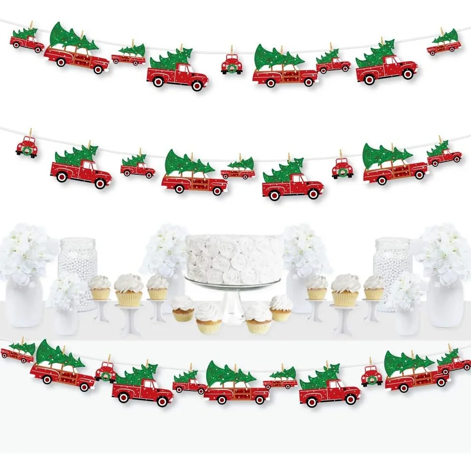 Merry Little Christmas Tree Garland Decoration Kit